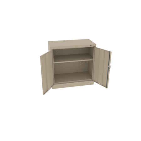 TENNSCO Welded Strd Under-Counter Height Storage Cabinet, 36"Wx24"Dx36"H, Sand 3624-SND